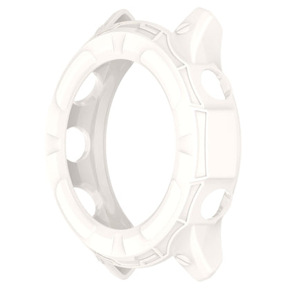 For Garmin Forerunner 255 Armor Hollow TPU Watch Case(Lvory White) by buy2fix