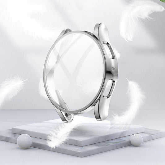 For Samsung Galaxy Watch 5 40 mm Full Coverage TPU Electroplating Protective Case(Silver) by buy2fix