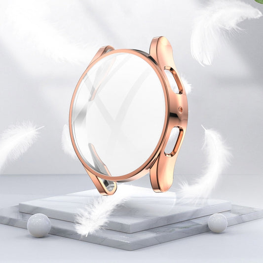 For Samsung Galaxy Watch 5 40 mm Full Coverage TPU Electroplating Protective Case(Rose Gold) by buy2fix