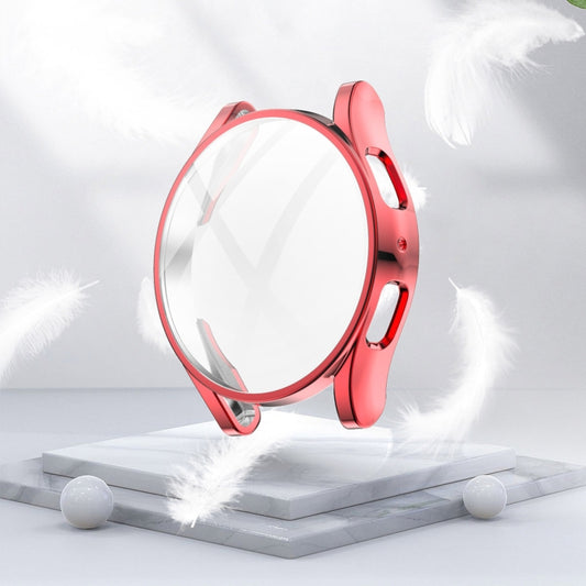 For Samsung Galaxy Watch 5 44 mm Full Coverage TPU Electroplating Protective Case(Red) by buy2fix