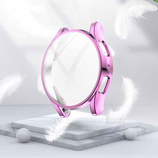For Samsung Galaxy Watch 5 44 mm Full Coverage TPU Electroplating Protective Case(Pink) by buy2fix