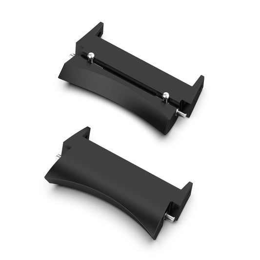 For Samsung Galaxy Watch 5 / Watch 5 Pro / Watch 4 / Watch 4 Classic 1 Pair Universal Metal Watch Band Connectors(Black) - Other Parts by buy2fix | Online Shopping UK | buy2fix
