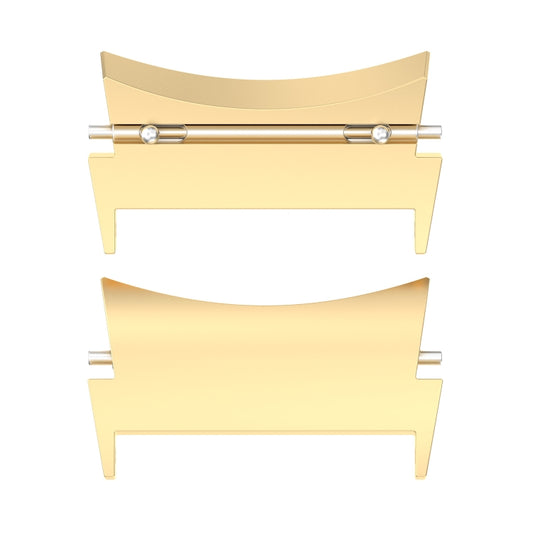 For Samsung Galaxy Watch 5 / Watch 5 Pro / Watch 4 / Watch 4 Classic 1 Pair Universal Metal Watch Band Connectors(Gold) - Other Parts by buy2fix | Online Shopping UK | buy2fix