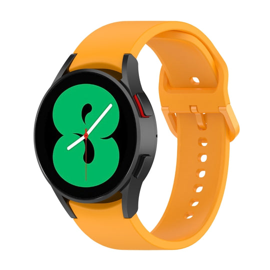 For Samsung Galaxy Watch 5 40mm Official Silicone Watch Band, Size:L(Yellow)
