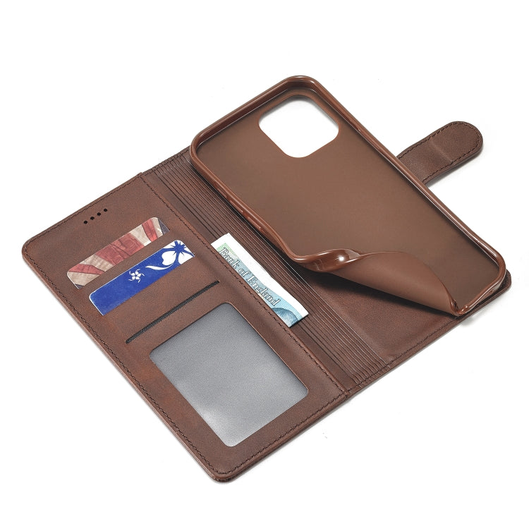 For iPhone 14 Plus LC.IMEEKE Calf Texture Horizontal Flip Leather Case (Brown) - iPhone 14 Plus Cases by LC.IMEEKE | Online Shopping UK | buy2fix