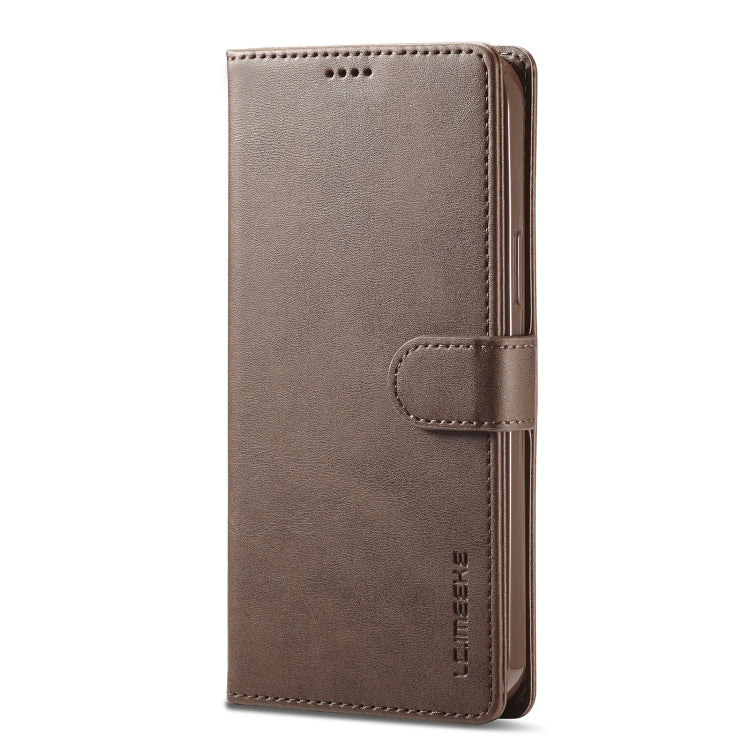 For iPhone 14 Pro LC.IMEEKE Calf Texture Horizontal Flip Leather Case(Brown) - iPhone 14 Pro Cases by LC.IMEEKE | Online Shopping UK | buy2fix
