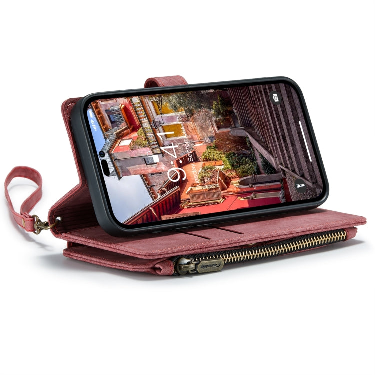 For iPhone 14 Pro CaseMe C30 Multifunctional Phone Leather Case(Red) - iPhone 14 Pro Cases by CaseMe | Online Shopping UK | buy2fix