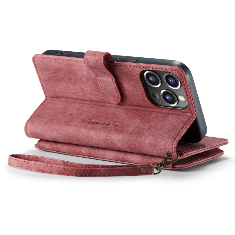 For iPhone 14 Pro Max CaseMe C30 Multifunctional Phone Leather Case (Red) - iPhone 14 Pro Max Cases by CaseMe | Online Shopping UK | buy2fix