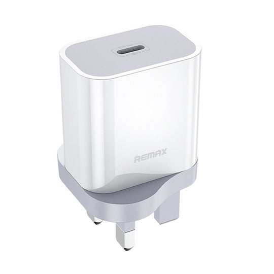 Chargeur rapide multi-compatible REMAX RP-U79 Speed ​​Series 20 W USB-C/Type-C, spécification : prise britannique (blanc)