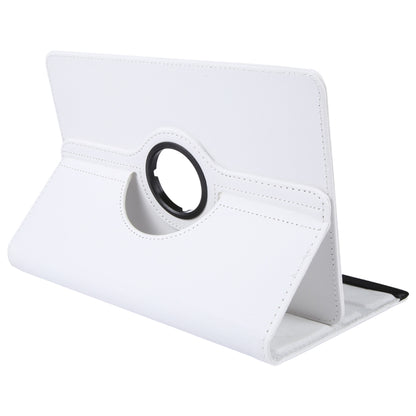 For 7 inch Tablet 360 Degree Rotation Litchi Texture Flip Leather Tablet Case(White) - 7 inch by buy2fix | Online Shopping UK | buy2fix
