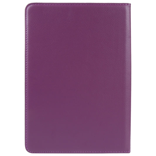For 7 inch Tablet 360 Degree Rotation Litchi Texture Flip Leather Tablet Case(Purple) - 7 inch by buy2fix | Online Shopping UK | buy2fix