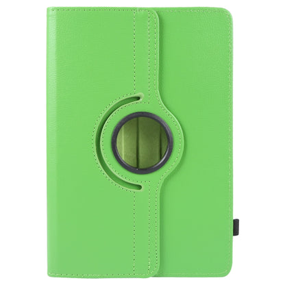 For 7 inch Tablet 360 Degree Rotation Litchi Texture Flip Leather Tablet Case(Green) - 7 inch by buy2fix | Online Shopping UK | buy2fix