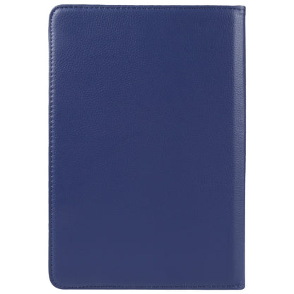 For 7 inch Tablet 360 Degree Rotation Litchi Texture Flip Leather Tablet Case(Blue) - 7 inch by buy2fix | Online Shopping UK | buy2fix