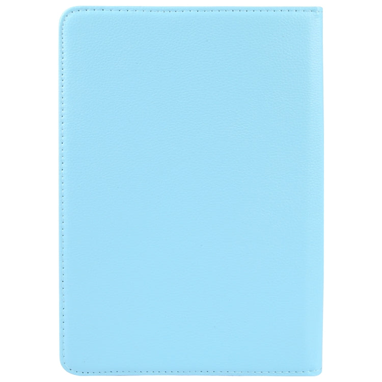 For 7 inch Tablet 360 Degree Rotation Litchi Texture Flip Leather Tablet Case(Sky Blue) - 7 inch by buy2fix | Online Shopping UK | buy2fix