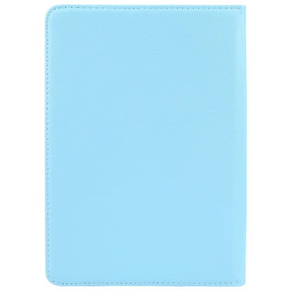 For 7 inch Tablet 360 Degree Rotation Litchi Texture Flip Leather Tablet Case(Sky Blue) - 7 inch by buy2fix | Online Shopping UK | buy2fix