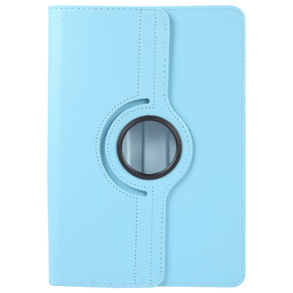 For 7 inch Tablet 360 Degree Rotation Litchi Texture Flip Leather Tablet Case(Sky Blue) - 7 inch by buy2fix | Online Shopping UK | buy2fix