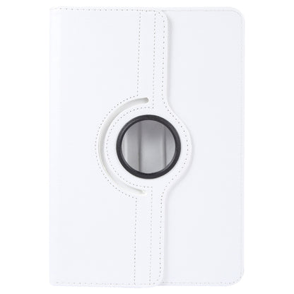 For 8 inch Tablet 360 Degree Rotation Litchi Texture Flip Leather Tablet Case(White) - 8 inch by buy2fix | Online Shopping UK | buy2fix