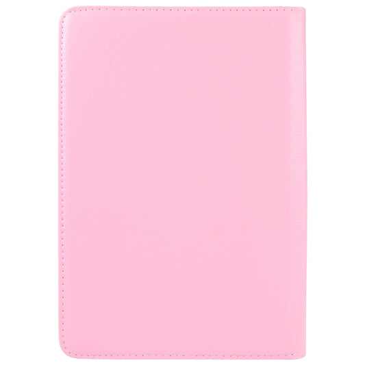 For 8 inch Tablet 360 Degree Rotation Litchi Texture Flip Leather Tablet Case(Pink) - 8 inch by buy2fix | Online Shopping UK | buy2fix