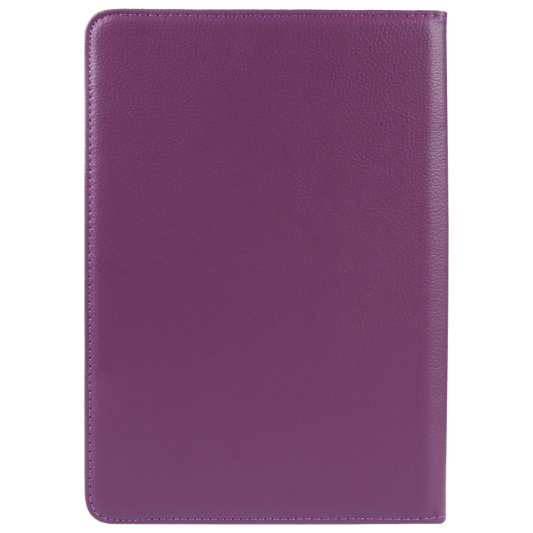 For 8 inch Tablet 360 Degree Rotation Litchi Texture Flip Leather Tablet Case(Purple) - 8 inch by buy2fix | Online Shopping UK | buy2fix