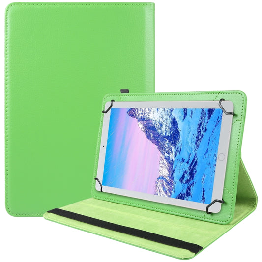For 8 inch Tablet 360 Degree Rotation Litchi Texture Flip Leather Tablet Case(Green) - 8 inch by buy2fix | Online Shopping UK | buy2fix