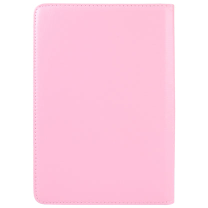 For 10 inch Tablet 360 Degree Rotation Litchi Texture Flip Leather Tablet Case(Pink) - 10 - 11 inch by buy2fix | Online Shopping UK | buy2fix