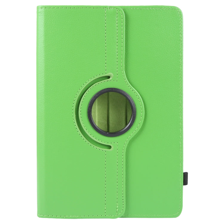For 10 inch Tablet 360 Degree Rotation Litchi Texture Flip Leather Tablet Case(Green) - 10 - 11 inch by buy2fix | Online Shopping UK | buy2fix