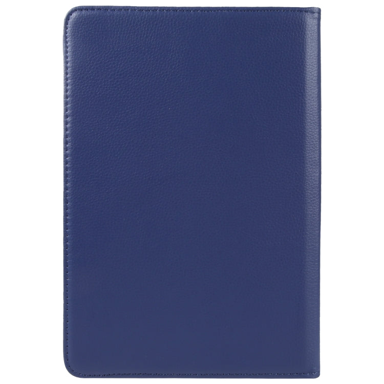 For 10 inch Tablet 360 Degree Rotation Litchi Texture Flip Leather Tablet Case(Blue) - 10 - 11 inch by buy2fix | Online Shopping UK | buy2fix