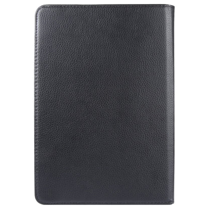 For 10 inch Tablet 360 Degree Rotation Litchi Texture Flip Leather Tablet Case(Black) - 10 - 11 inch by buy2fix | Online Shopping UK | buy2fix