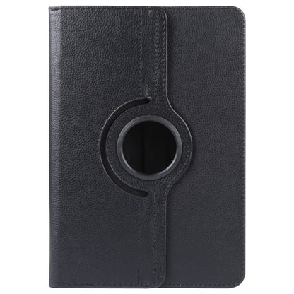 For 10 inch Tablet 360 Degree Rotation Litchi Texture Flip Leather Tablet Case(Black) - 10 - 11 inch by buy2fix | Online Shopping UK | buy2fix