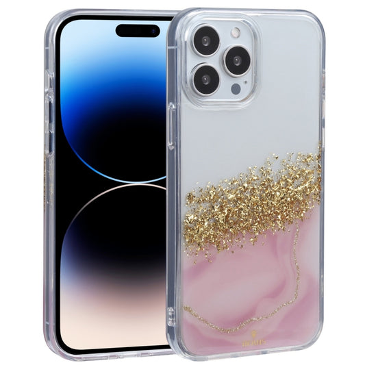 For iPhone 14 Pro DFANS DESIGN Dual-color Starlight Shining Phone Case(Pink) - iPhone 14 Pro Cases by DFANS DESIGN | Online Shopping UK | buy2fix