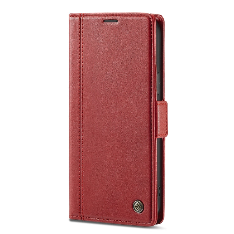 For iPhone 14 Pro LC.IMEEKE Magnetic Buckle Leather Phone Case(Red) - iPhone 14 Pro Cases by LC.IMEEKE | Online Shopping UK | buy2fix