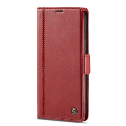 For iPhone 14 Plus LC.IMEEKE Magnetic Buckle Leather Phone Case (Red) - iPhone 14 Plus Cases by LC.IMEEKE | Online Shopping UK | buy2fix