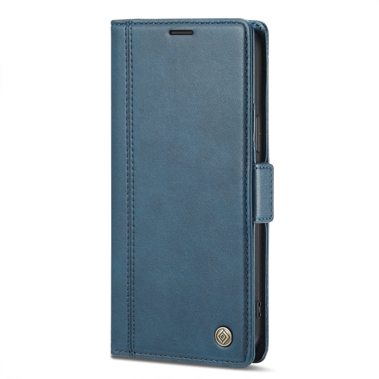 For iPhone 14 LC.IMEEKE Magnetic Buckle Leather Phone Case (Blue) - iPhone 14 Cases by LC.IMEEKE | Online Shopping UK | buy2fix