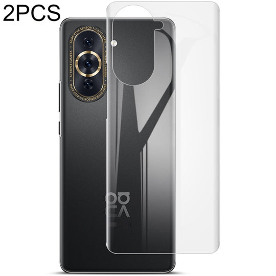 For Huawei nova 10 Pro 4G 2 PCS IMAK 0.15mm Curved Full Screen Protector Hydrogel Film Back Protector