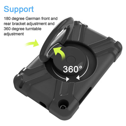 For Galaxy Tab A 8.0 (2019) T290 / T295 PC + Silicone Shockproof Combination Case with 360 Degree Rotating Holder & Handle(Black) - Other Galaxy Tab PC by buy2fix | Online Shopping UK | buy2fix