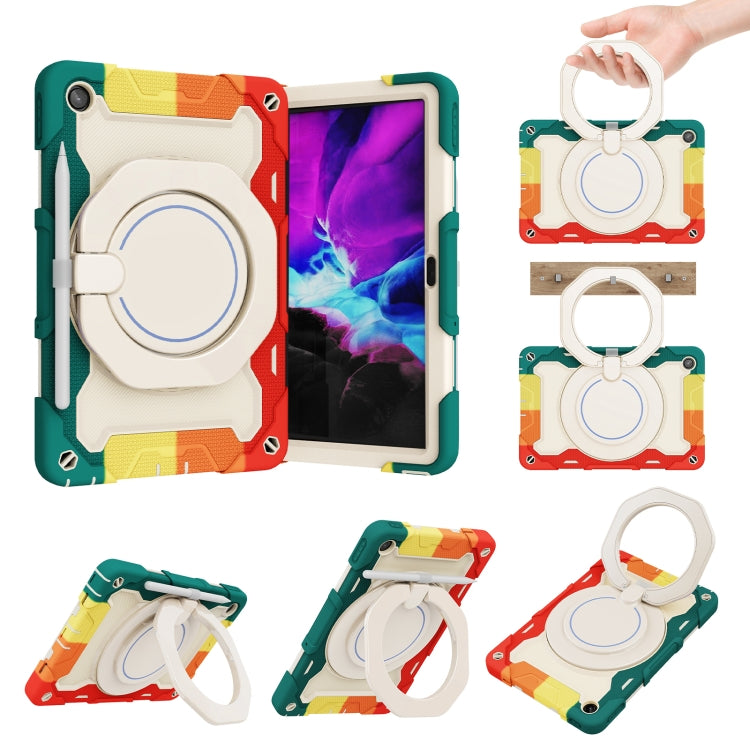 For Lenovo Tab M10 Plus 3rd Gen Armor Contrast Color Silicone + PC Tablet Case(Colorful Red) - Lenovo by buy2fix | Online Shopping UK | buy2fix