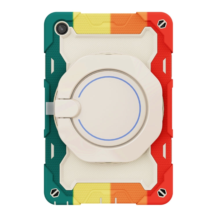 For Lenovo Tab M10 Plus 3rd Gen Armor Contrast Color Silicone + PC Tablet Case(Colorful Red) - Lenovo by buy2fix | Online Shopping UK | buy2fix