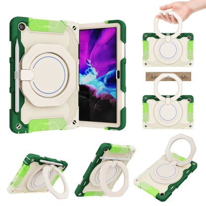 For Lenovo Tab M10 Plus 3rd Gen Armor Contrast Color Silicone + PC Tablet Case(Colorful Green) - Lenovo by buy2fix | Online Shopping UK | buy2fix