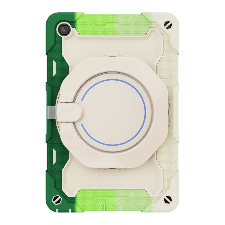 For Lenovo Tab M10 Plus 3rd Gen Armor Contrast Color Silicone + PC Tablet Case(Colorful Green) - Lenovo by buy2fix | Online Shopping UK | buy2fix