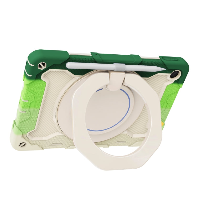 For Lenovo Tab M10 Plus 3rd Gen Armor Contrast Color Silicone + PC Tablet Case(Colorful Green) - Lenovo by buy2fix | Online Shopping UK | buy2fix