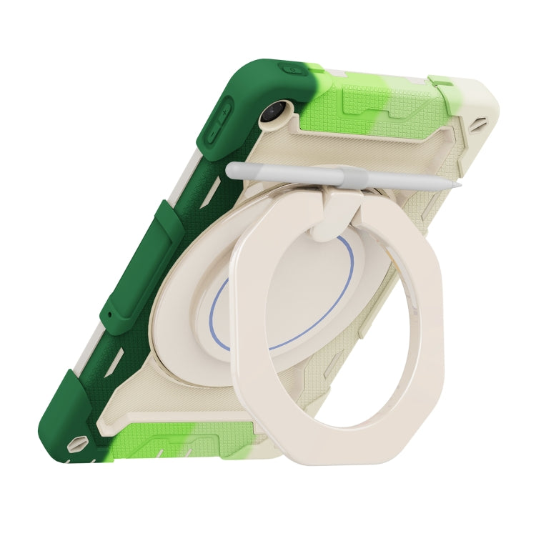 For Lenovo Tab M10 Plus 3rd Gen Armor Contrast Color Silicone + PC Tablet Case(Colorful Green) - Lenovo by buy2fix | Online Shopping UK | buy2fix