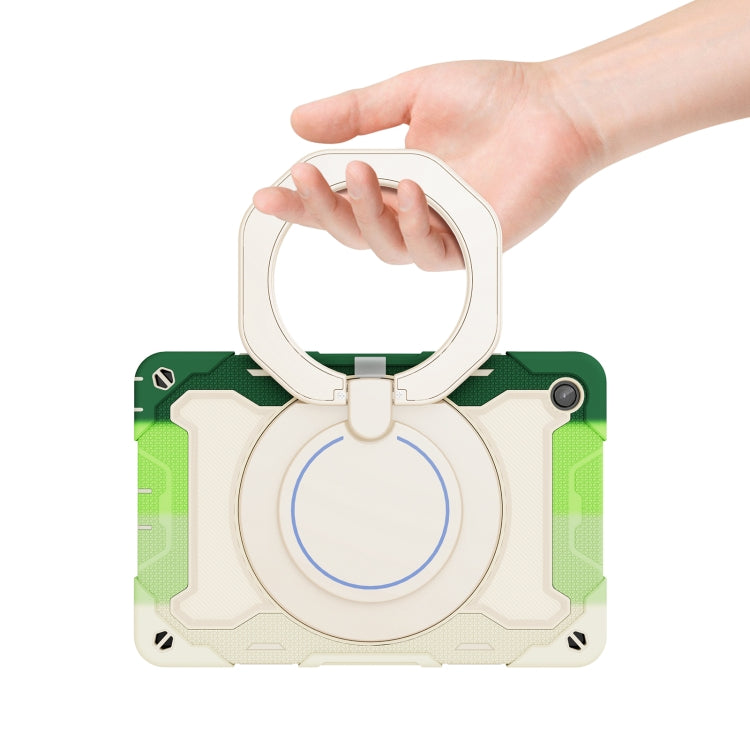 For Lenovo Tab M10 Plus 3rd Gen Armor Contrast Color Silicone + PC Tablet Case(Colorful Green) - Lenovo by buy2fix | Online Shopping UK | buy2fix