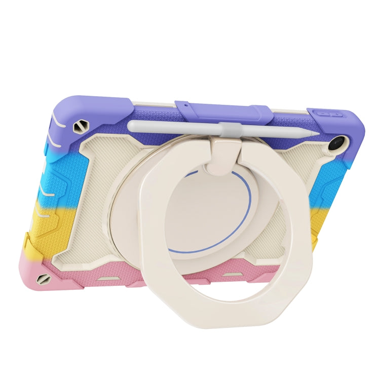 For Lenovo Tab M10 Plus 3rd Gen Armor Contrast Color Silicone + PC Tablet Case(Colorful Pink) - Lenovo by buy2fix | Online Shopping UK | buy2fix