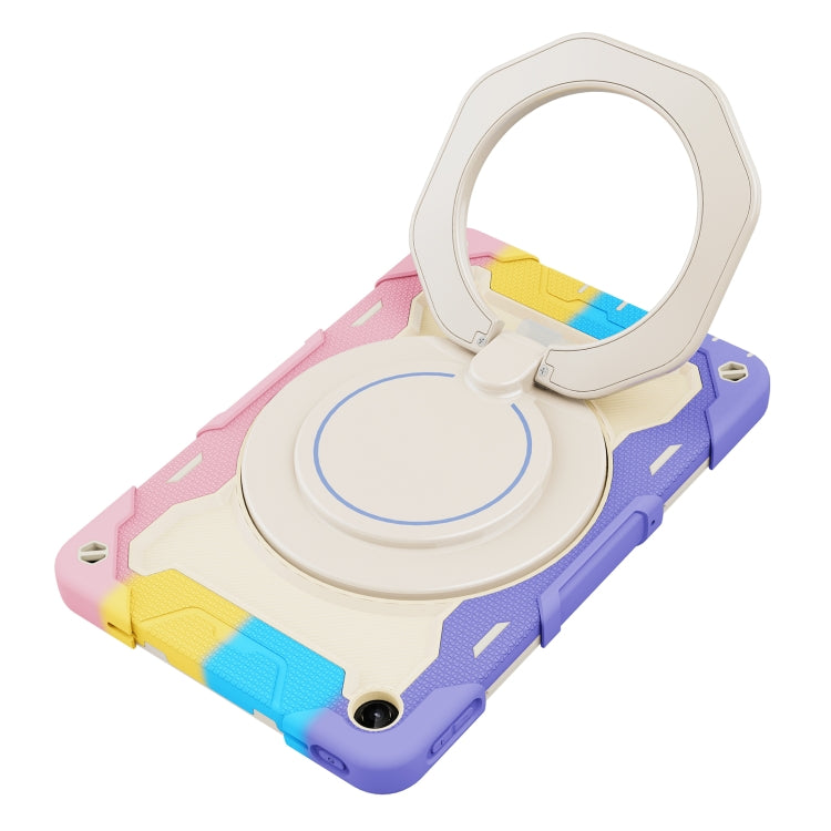 For Lenovo Tab M10 Plus 3rd Gen Armor Contrast Color Silicone + PC Tablet Case(Colorful Pink) - Lenovo by buy2fix | Online Shopping UK | buy2fix