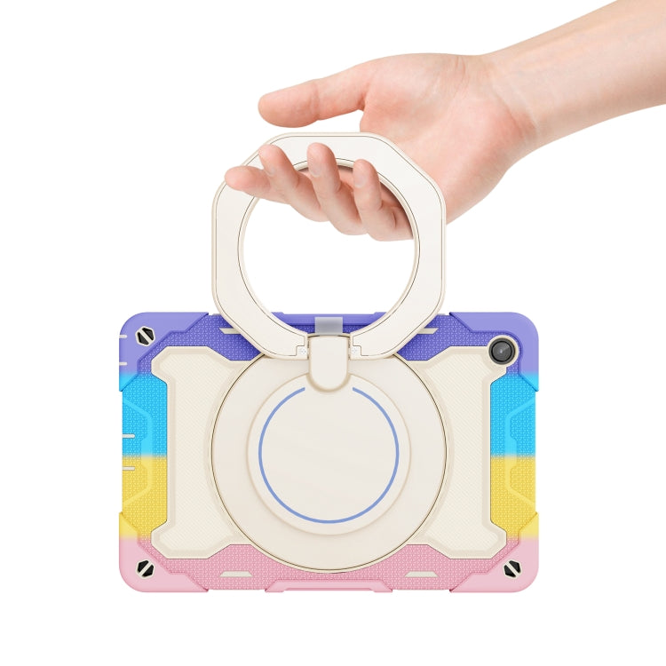 For Lenovo Tab M10 Plus 3rd Gen Armor Contrast Color Silicone + PC Tablet Case(Colorful Pink) - Lenovo by buy2fix | Online Shopping UK | buy2fix