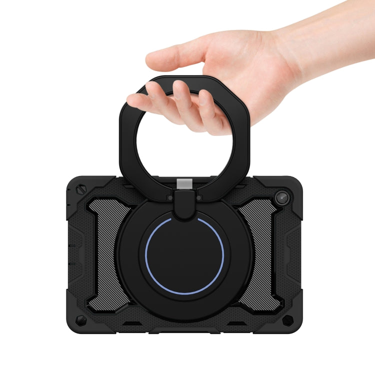 For Lenovo Tab M10 Plus 3rd Gen Armor Contrast Color Silicone + PC Tablet Case(Black) - Lenovo by buy2fix | Online Shopping UK | buy2fix