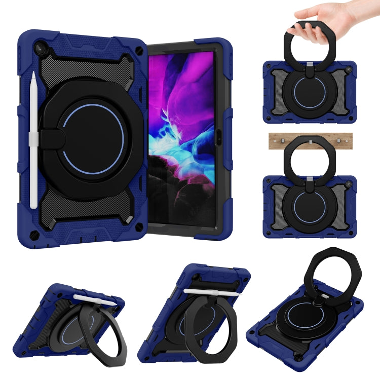 For Lenovo Tab M10 Plus 3rd Gen Armor Contrast Color Silicone + PC Tablet Case(Navy Blue) - Lenovo by buy2fix | Online Shopping UK | buy2fix