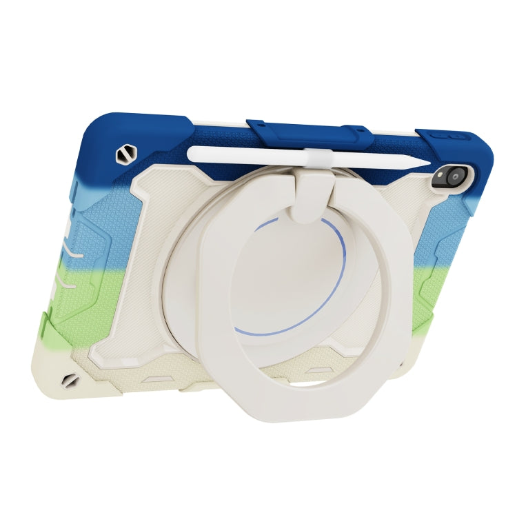 For Lenovo Tad P11 Armor Contrast Color Silicone + PC Tablet Case(Colorful Blue) - Lenovo by buy2fix | Online Shopping UK | buy2fix