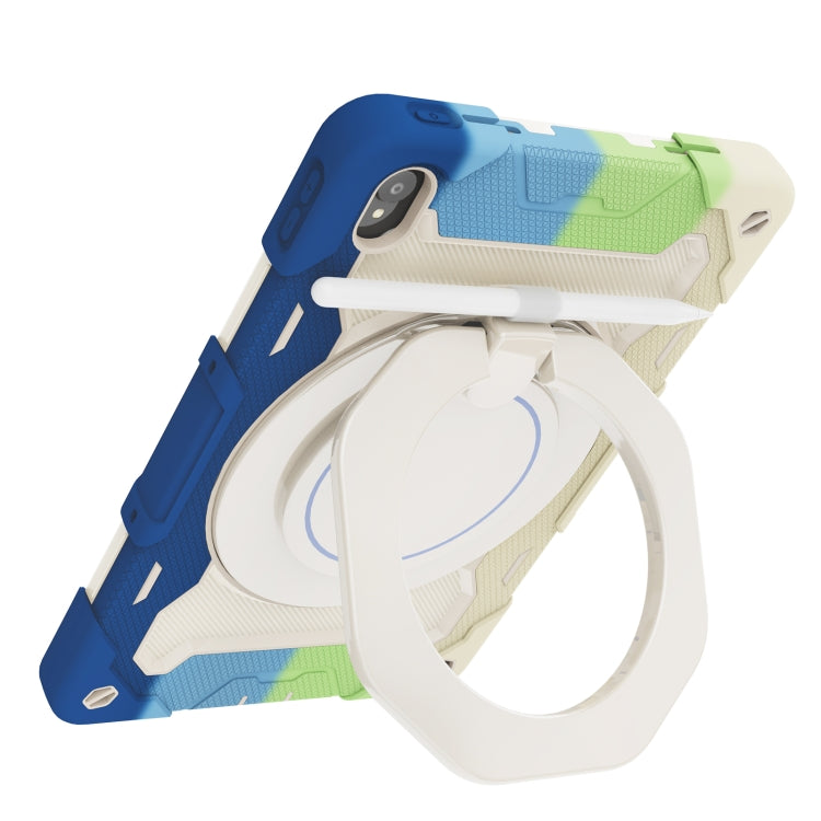 For Lenovo Tad P11 Armor Contrast Color Silicone + PC Tablet Case(Colorful Blue) - Lenovo by buy2fix | Online Shopping UK | buy2fix