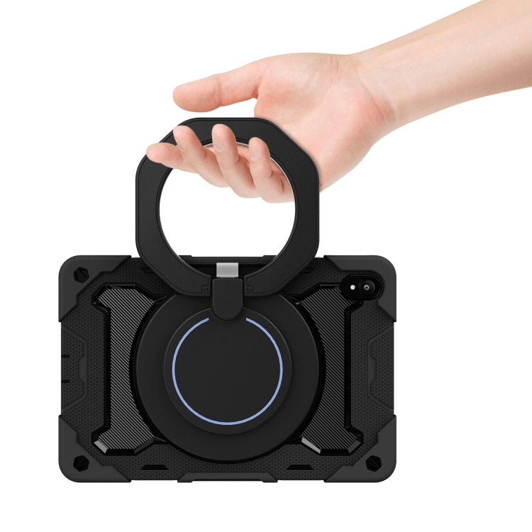 For Lenovo Tad P11 Armor Contrast Color Silicone + PC Tablet Case(Black) - Lenovo by buy2fix | Online Shopping UK | buy2fix